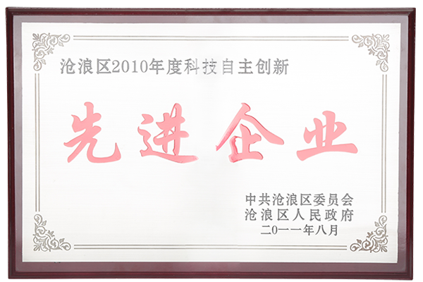 2010科技自主創新先進企業